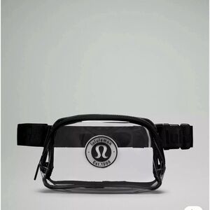 lululemon athletica Black and Clear Belt Bag